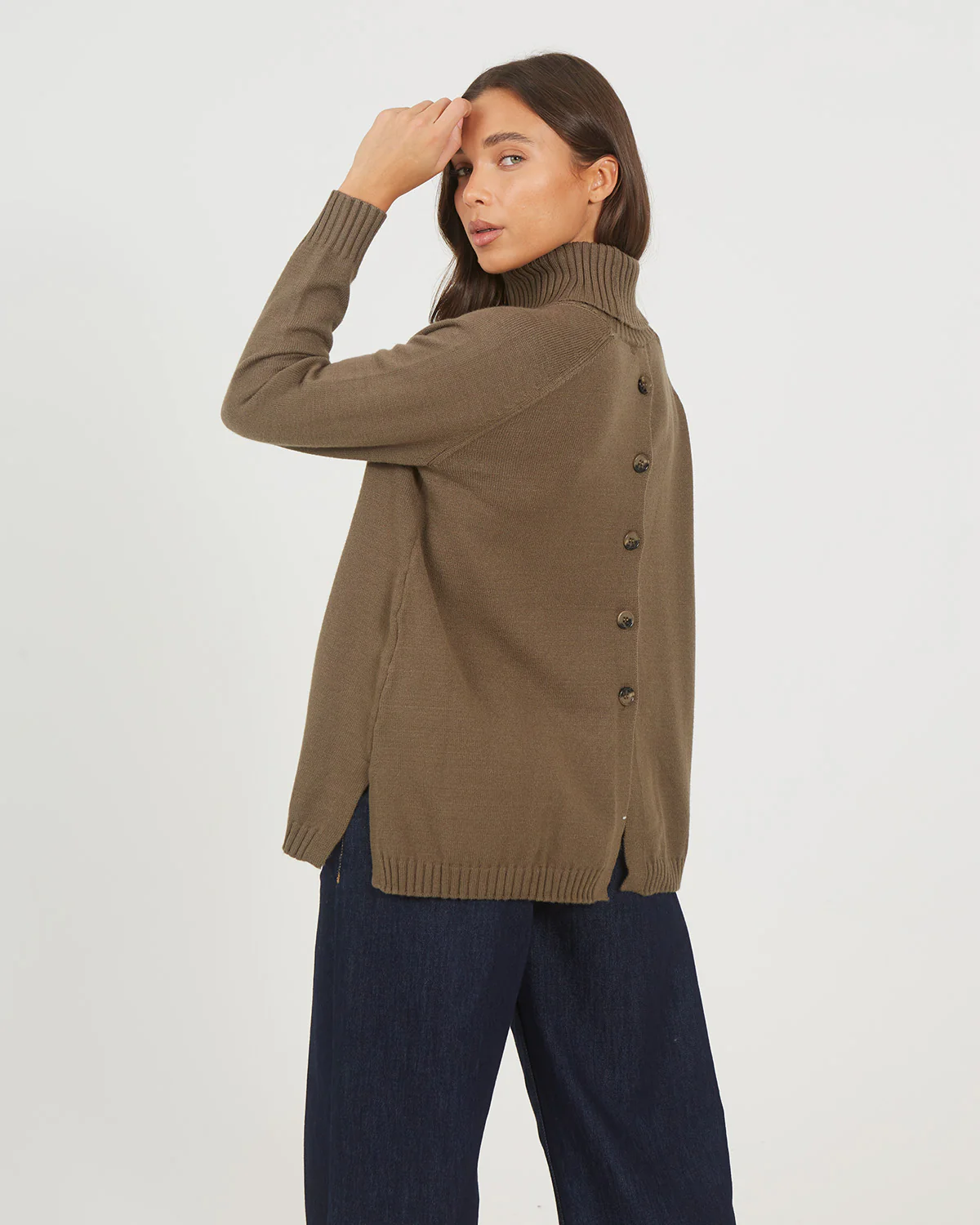 Jersey Boton Khaki