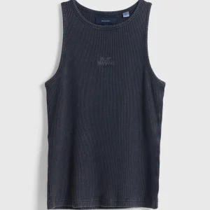 TOP TANK MUJER LOGO ANTRACITA