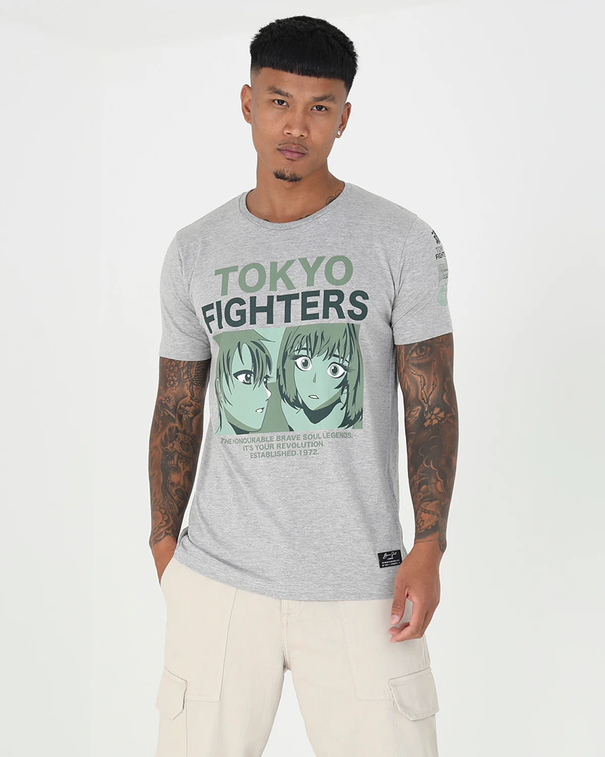 Camiseta Anime Grey