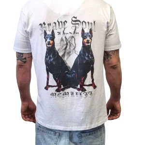 Camiseta Doberman White