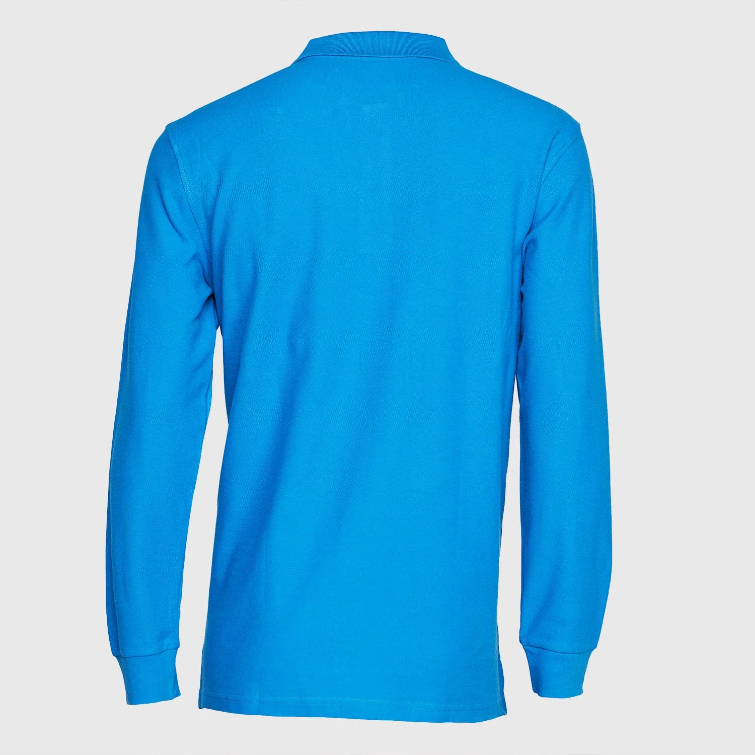 Polera Jayson Pique Manga Larga 80/20 Azul Rey - Imagen 4